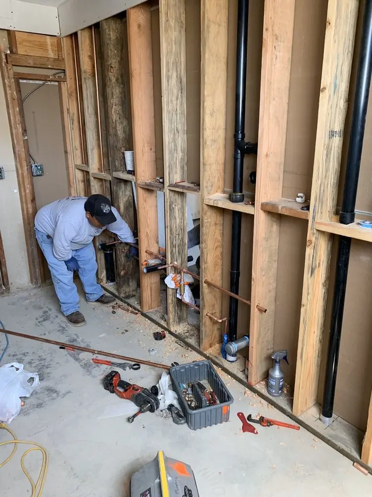 Commercial rough-in plumbing for Gas Line Repair in Nottingham